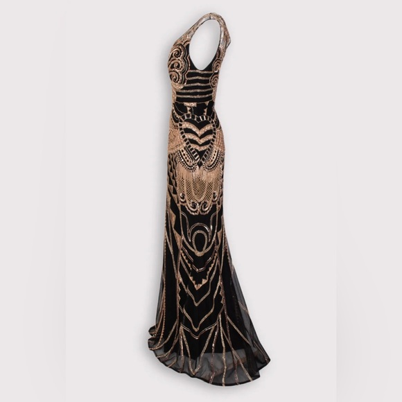 RRP €4007 ZUHAIR MURAD Evening Dress US10 UK14 IT46 XL Silk Lining Embroidered - Picture 2 of 9